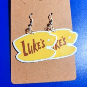 Luke's Coffee Gilmore Girls Acrylic Dangle Earrings